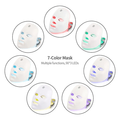 7-Color LED Photon Therapy Face Mask