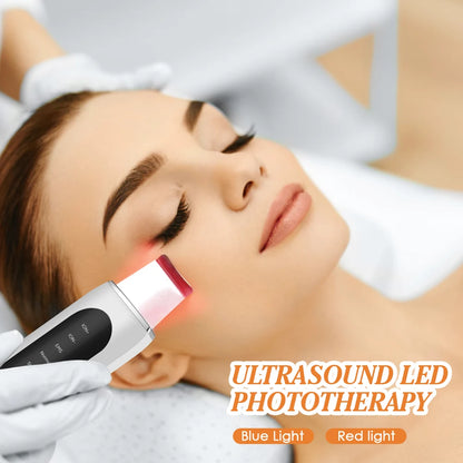 5-in-1 Ultrasonic Skin Scrubber & LED Facial Cleansing Device