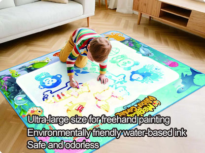Magic Water Drawing Mat Extra Large Water Doodle Toy Set Painting Board Children Educational Toys Gift for Kids Multiple Size