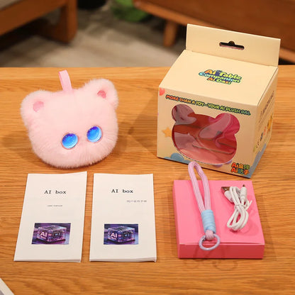 AI Intelligent Cat Plush Toy Voice Conversation Wifi Interactive Smart Robot Doll Emotional Companionship Overseas Edition