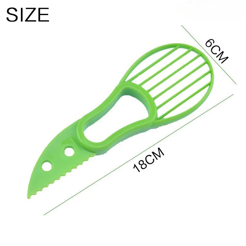 3-in-1 Avocado Slicer, Pitter & Peeler — Food-Grade Plastic Kitchen Tool