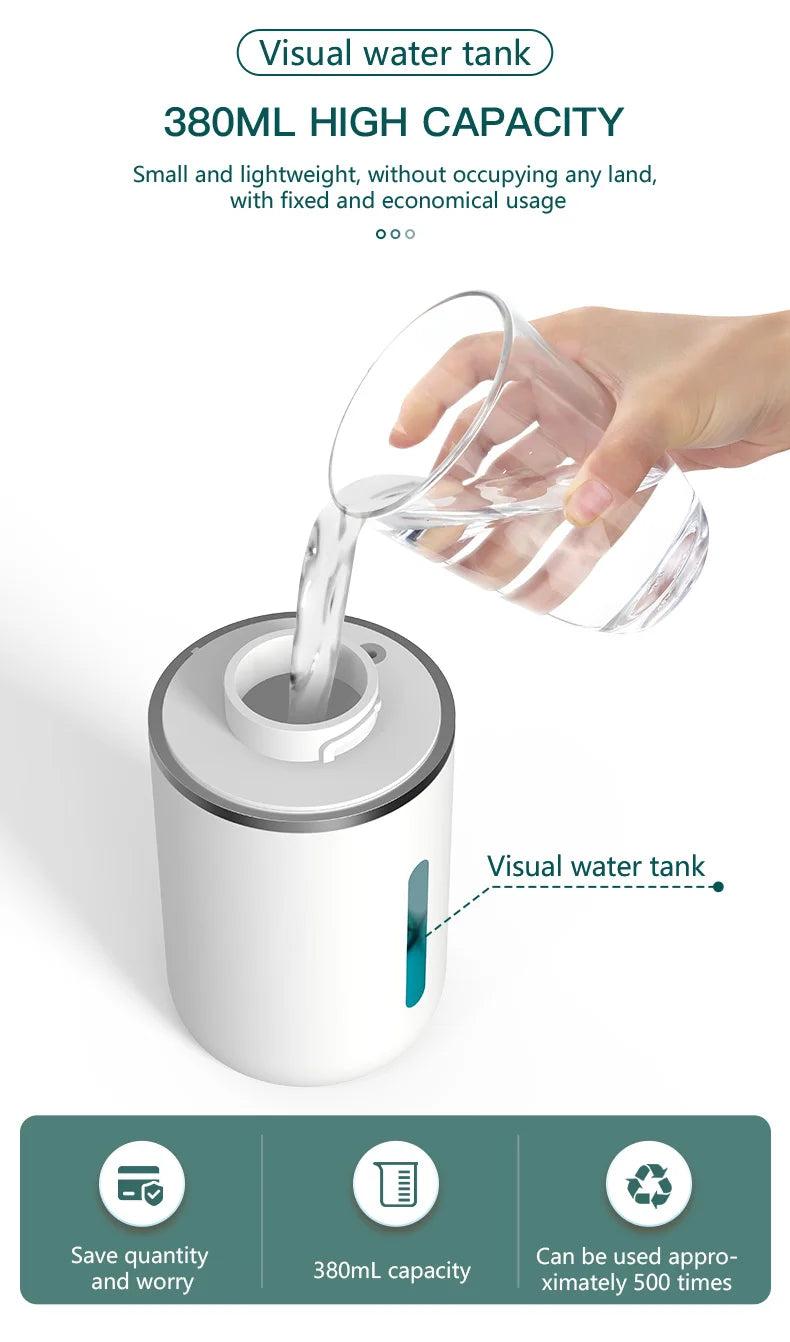 380ML Touchless Automatic Soap Dispenser – Foam & Gel, 4-Speed, IPX5 Waterproof