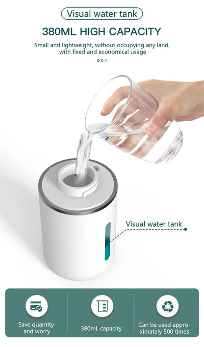 380ML Touchless Automatic Soap Dispenser – Foam & Gel, 4-Speed, IPX5 Waterproof