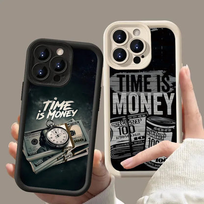 Time is Money Phone Case – Compatible with iPhone 17, 16, 15, 14, 13, 12, 11 Series