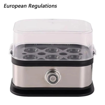 200W Smart Egg Cooker – 6-Egg Capacity with Auto Shut-Off & Stainless Steel