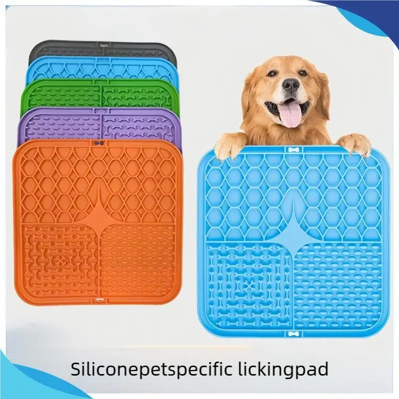 Silicone Lick Mat for Dogs & Cats | Slow Feeder with Suction Cups