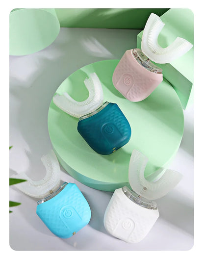 Electric U-Shaped Toothbrush for Adults – 360° Whitening & Gum Care