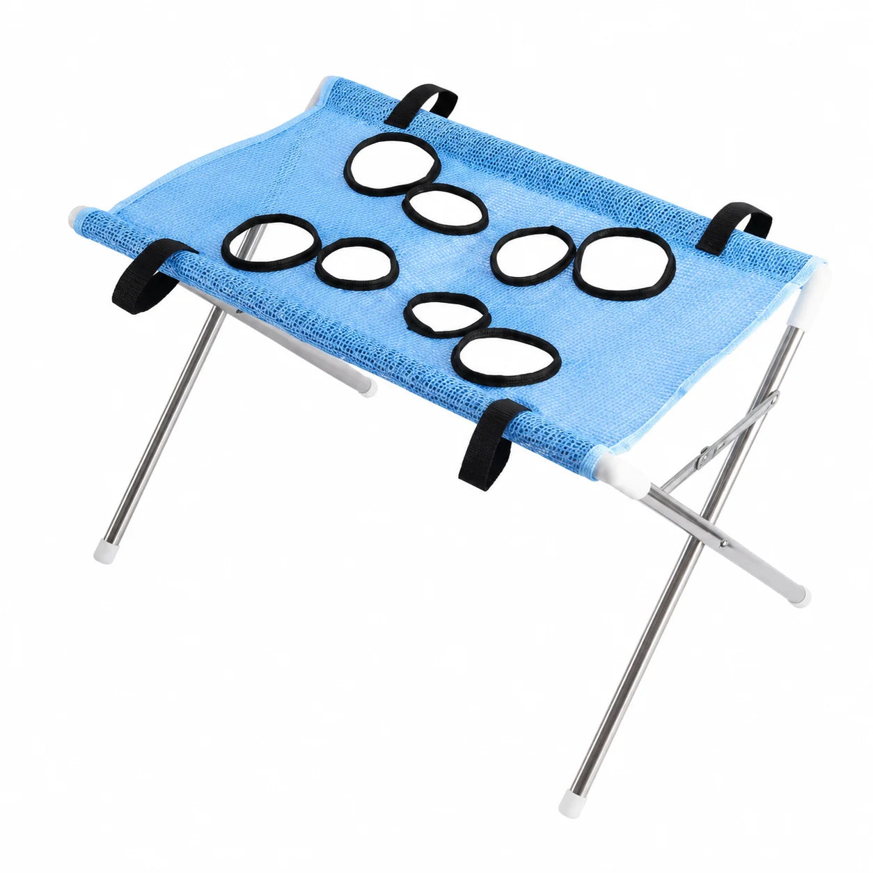 Foldable Pet Grooming Hammock Stand | Cat & Dog Bathing Rack with Quick-Dry Mesh
