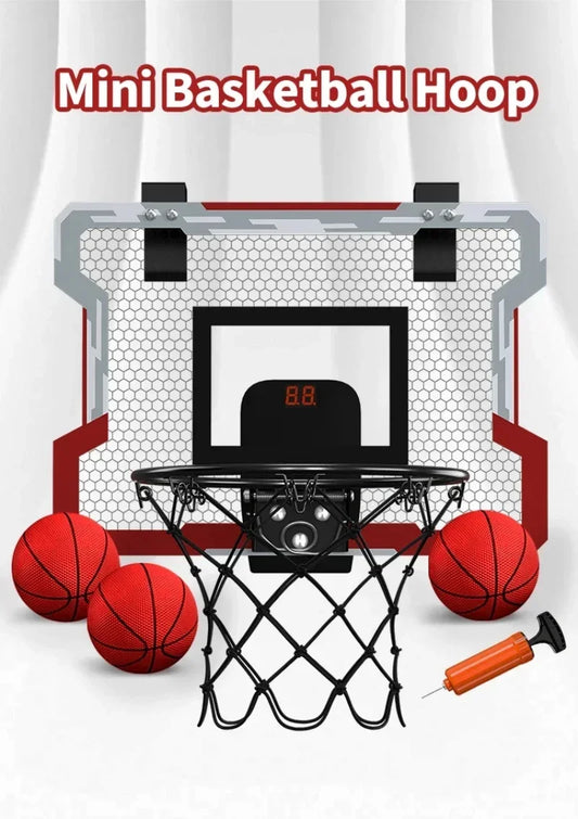 Kids Mini Basketball Hoop Set – Wall Mount with Scoreboard Option
