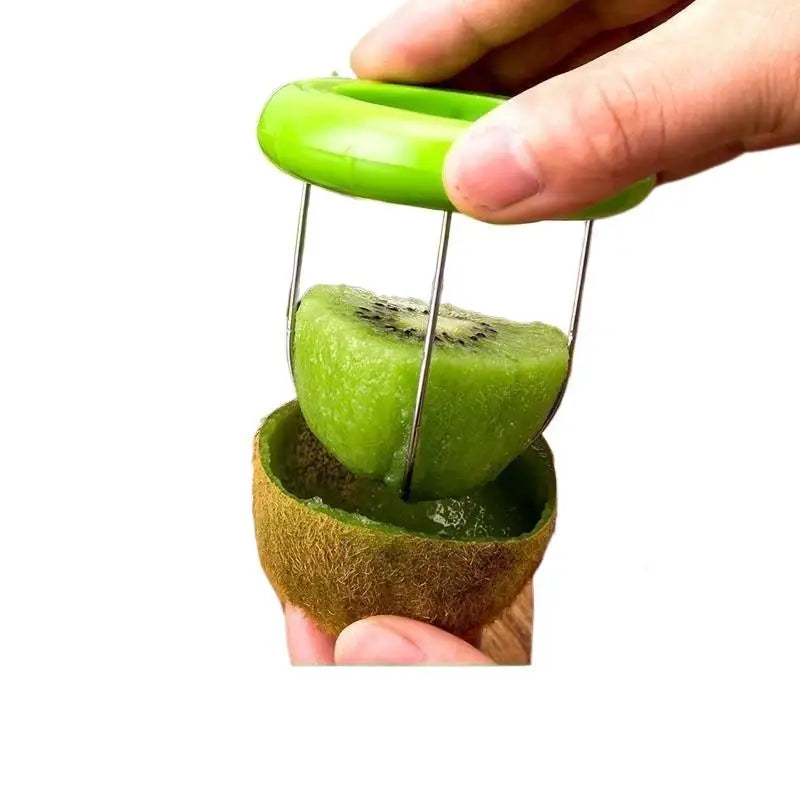 Kiwi Cutter & Peeler – Stainless Steel Fruit Slicer with Lemon Peeling Tool & Salad Maker