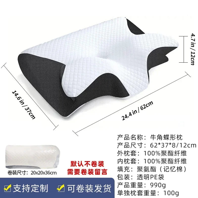 Ergonomic Memory Foam Cervical Neck Pillow