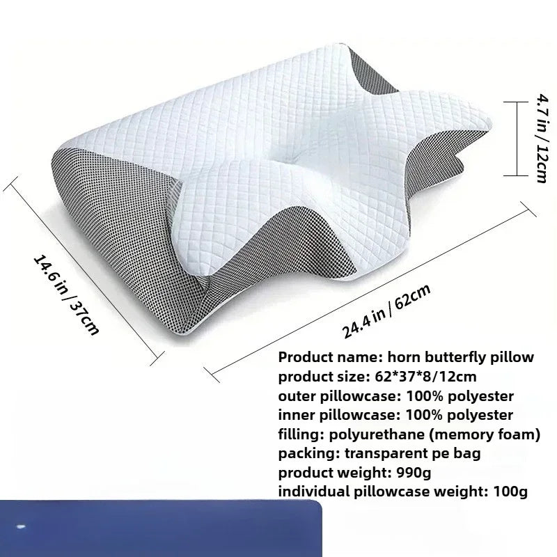 Ergonomic Memory Foam Cervical Neck Pillow