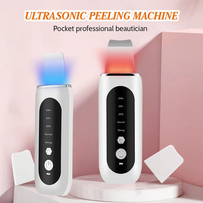 5-in-1 Ultrasonic Skin Scrubber & LED Facial Cleansing Device