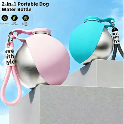 Foldable Pet Water Bottle – Portable Dog & Cat Drinking Bottle for Outdoor Adventures