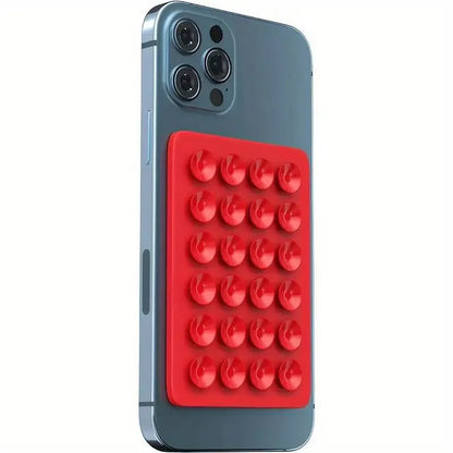 Silicone Suction Phone Holder Mat – Anti-Slip Wall Mount & Desk Stand | No-Drill Phone Grip