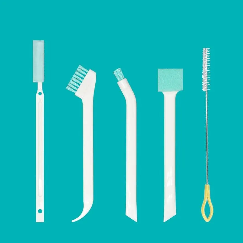 Household Cleaning Brush Set | Bottle, Straw, Window & Crevice Brushes