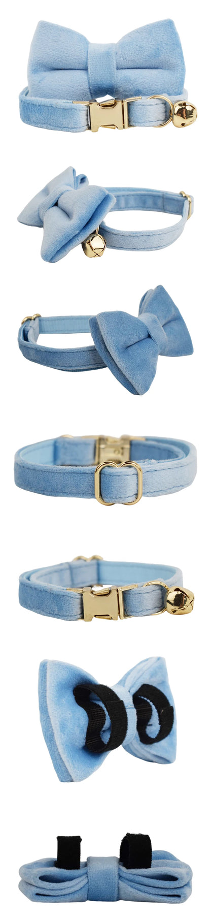 Personalised Velvet Dog Collar – Custom Engraved Name & ID Tag | Adjustable XS–XL