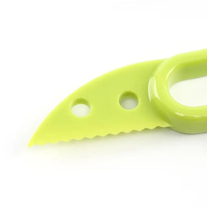 3-in-1 Avocado Slicer, Pitter & Peeler — Food-Grade Plastic Kitchen Tool
