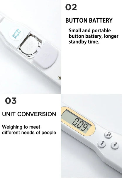 Mini Digital Spoon Scale – 0.1g to 500g Precision Kitchen Scale
