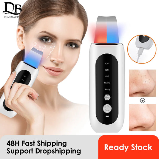 5-in-1 Ultrasonic Skin Scrubber & LED Facial Cleansing Device