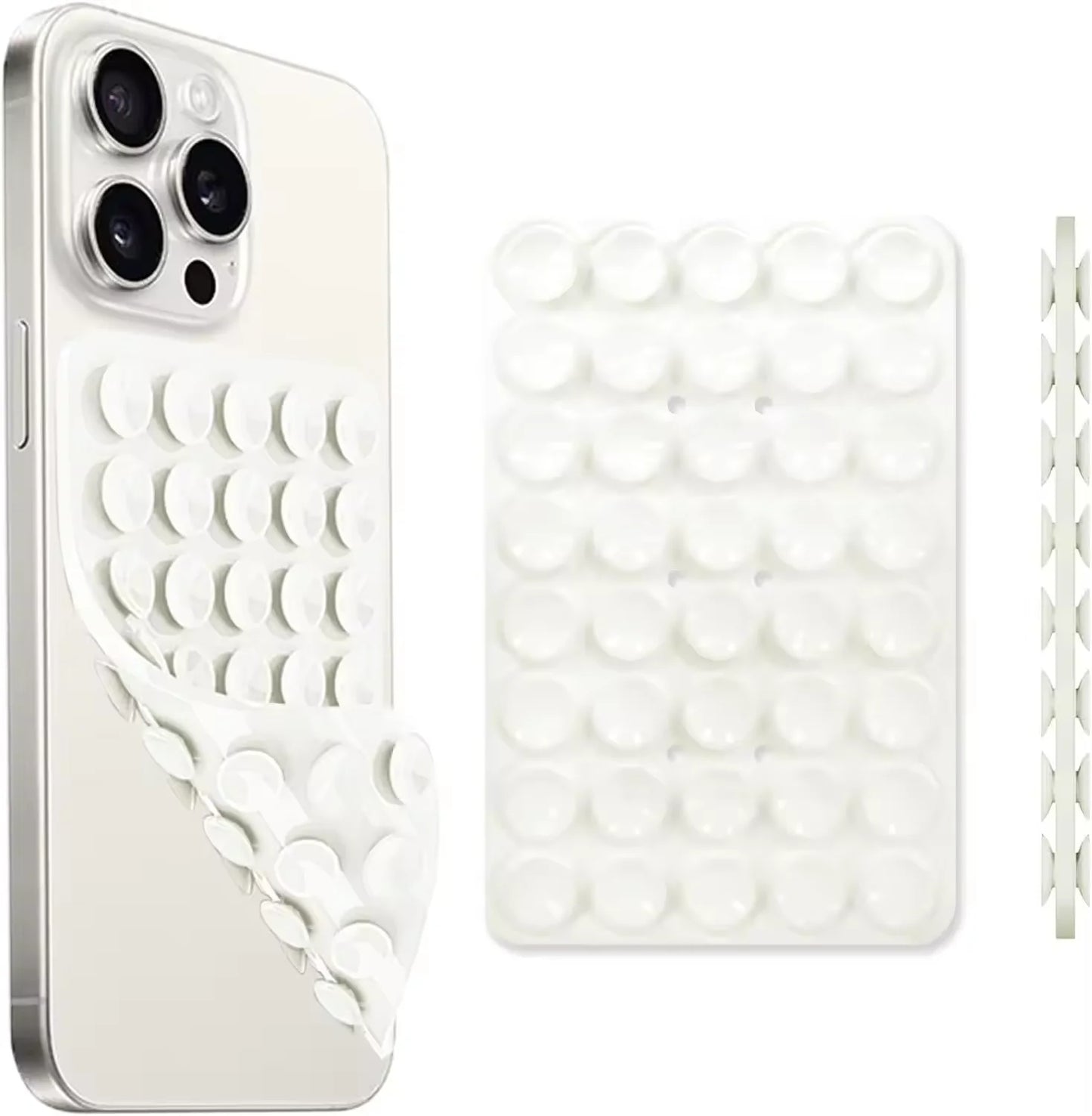 Silicone Suction Cup Phone Mount – Double-Sided Hands-Free Grip | Selfie & Video Holder | iPhone & Android