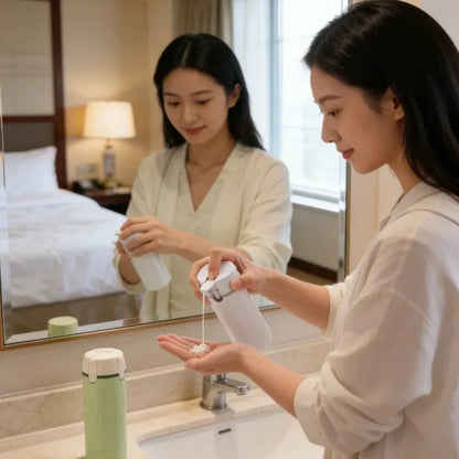 4-in-1 Travel Toiletry Bottles Set | Leak-Proof Refillable Containers