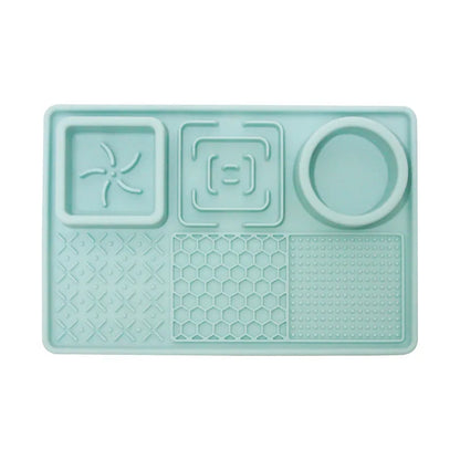 Pet Slow Feeder Bowl with Lick Mat & Suction Cups | Anxiety Relief for Dogs & Cats