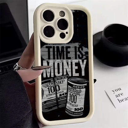Time is Money Phone Case – Compatible with iPhone 17, 16, 15, 14, 13, 12, 11 Series
