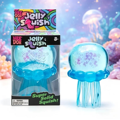Needoh Fuzz Ball Jellyfish Squishy Blind Box — Stress Relief Sensory Toy